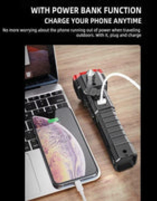 8 in1 Safety Hammer Flashlight Rechargeable Treasure